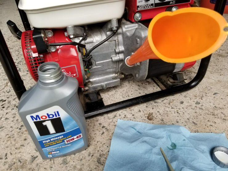 Generator will not start troubleshooting tips, Mobile One Synthetic oil in old Honda Generator